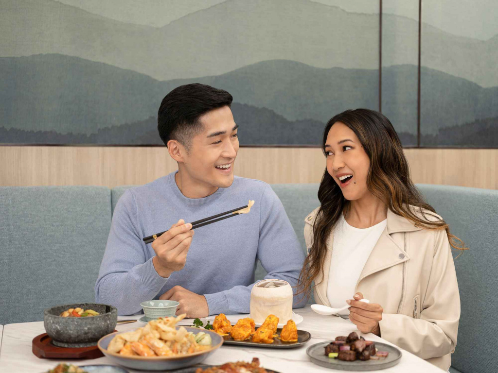 Couple having a meal at orchid hotel, photo taken by coco creative studio lifestyle shoot-Orchid-lifestyle-interior-hospitality-photgraphy-coco-creative-studio-singapore-france