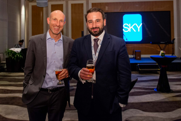 Event highlights for Sky Event - guest posing for a photo