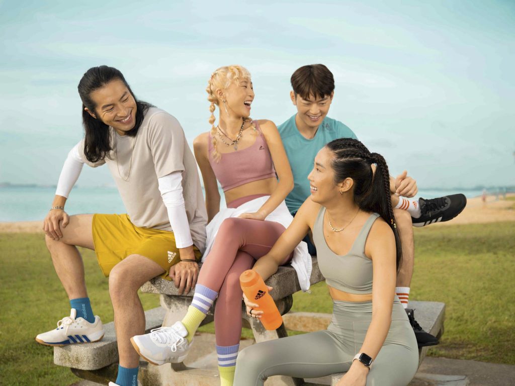 athletes having fun in a park Adidas Asia Singapore adiclub membership fashion photographer commercial studio sport photography