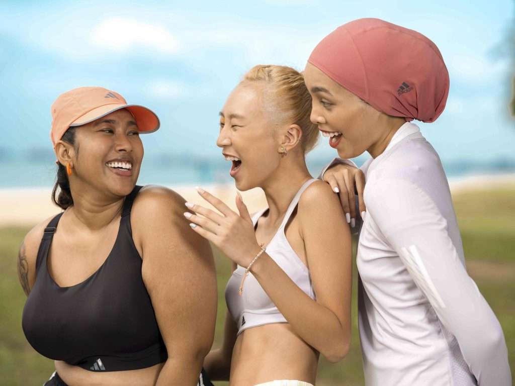 females women having fun doing sport activities Adidas Asia Singapore adiclub membership fashion photographer commercial studio sport photography