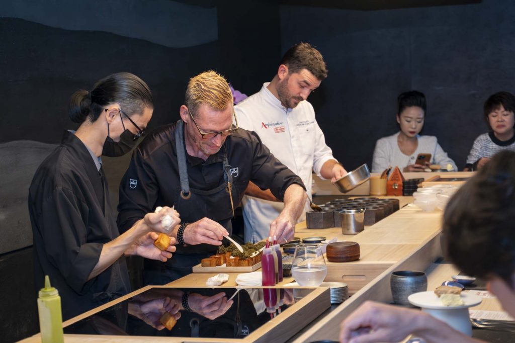 Elle & Vire event shot by Coco Creative Studio in a Japanese Restaurant in SIngapore